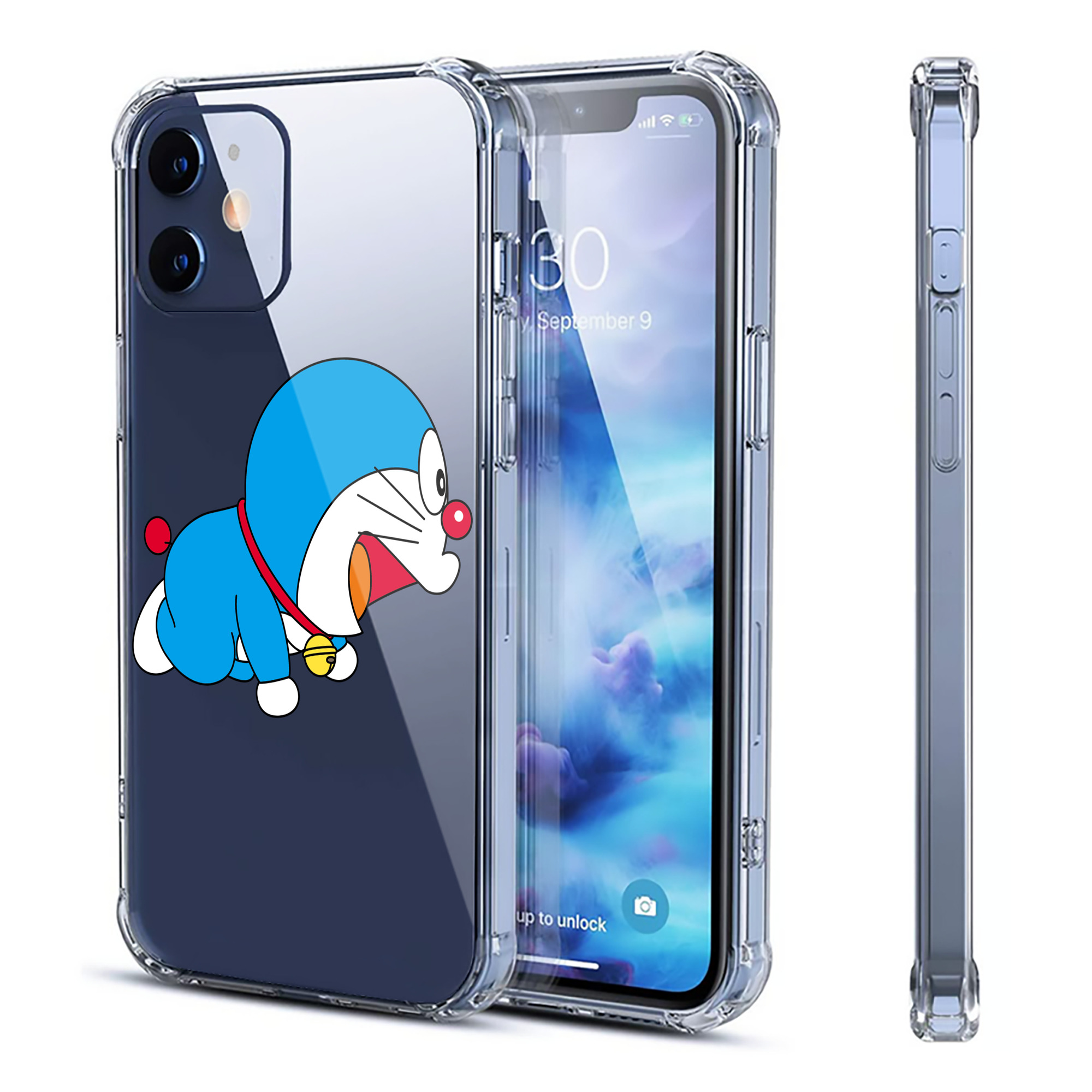 （画像用） ドラえもん Doraemon 【iPhone 12シリーズ対応】透明スマホケース（クリアソフトケース）